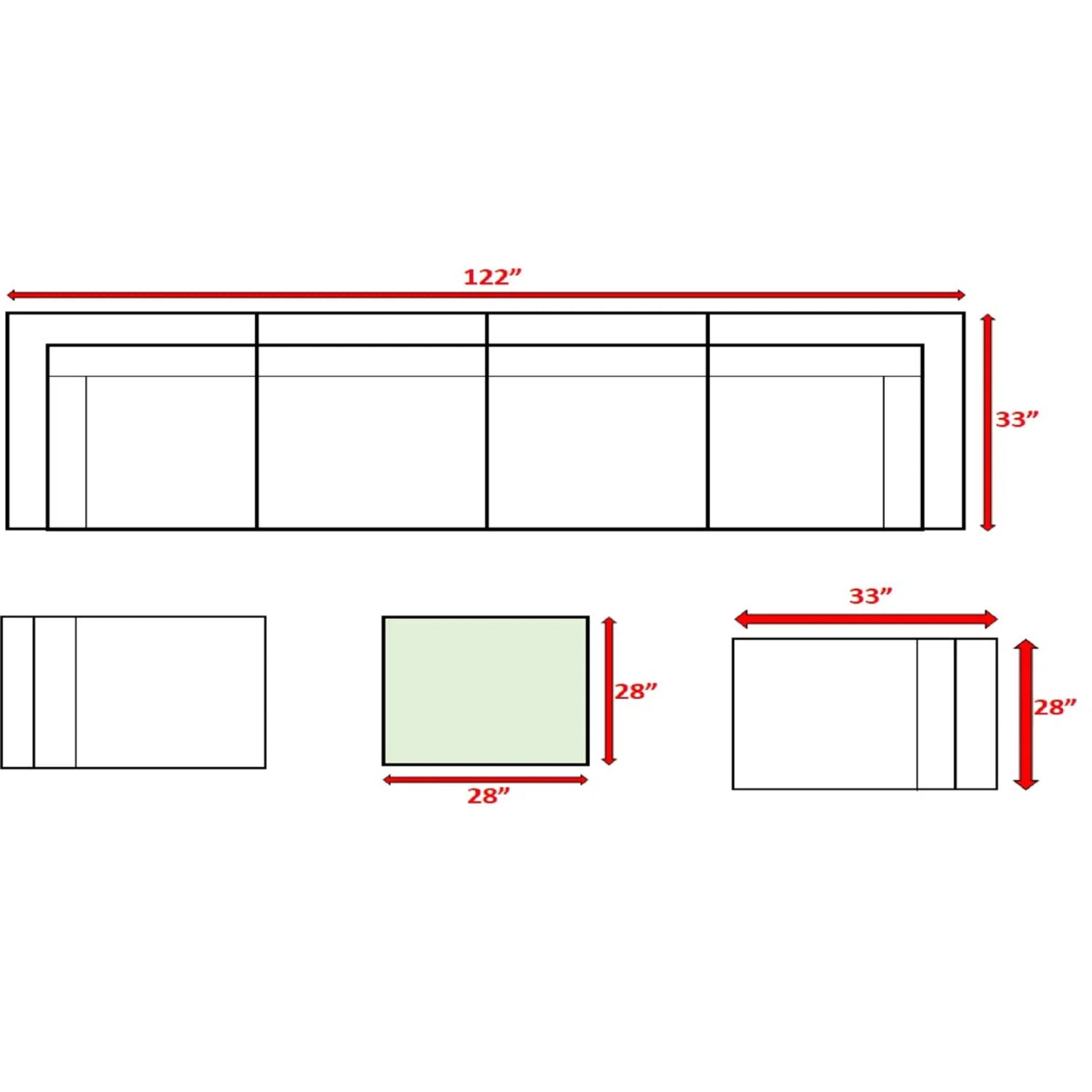 Seating Set With Cushions Handcrafted Wicker Design