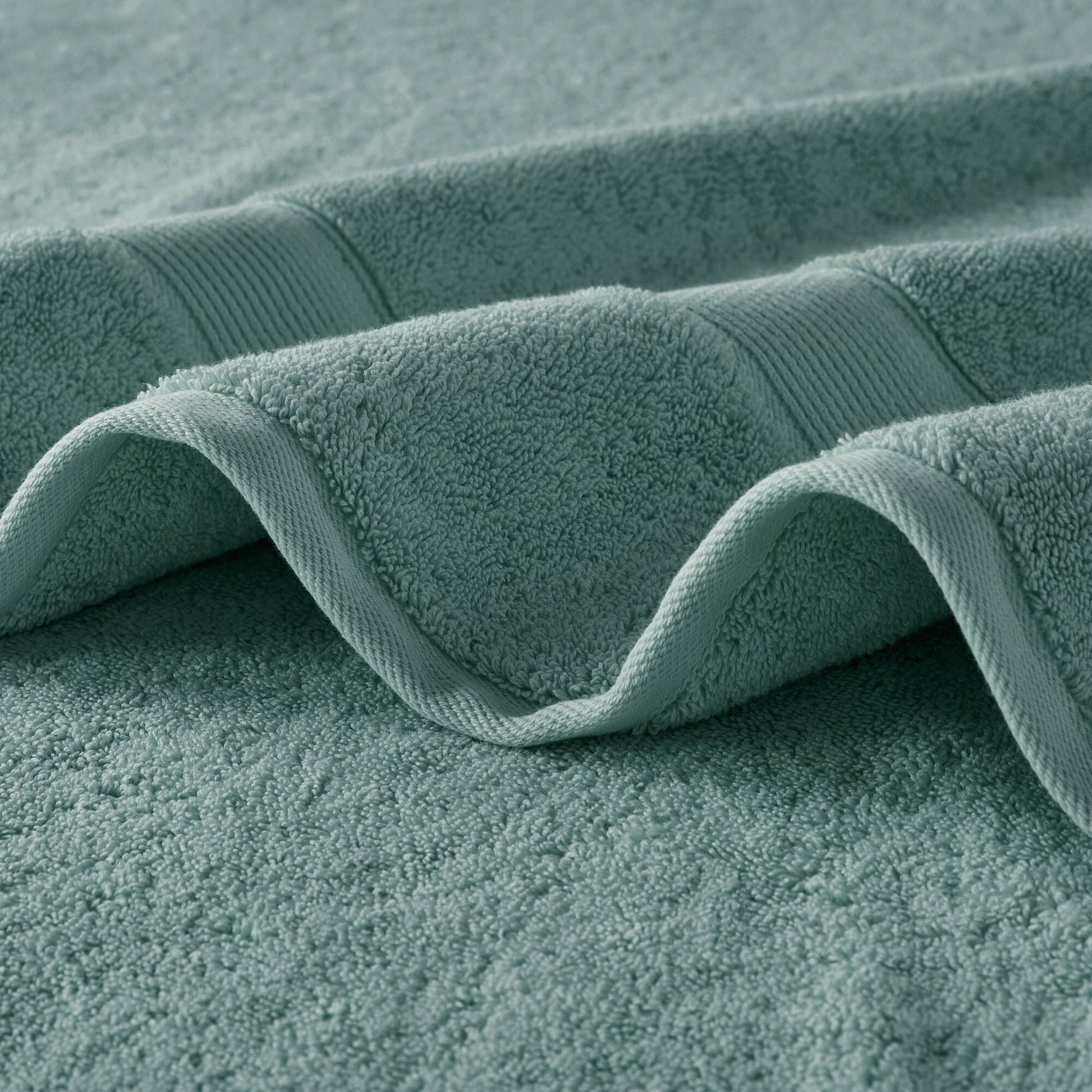 800GSM - 8 Piece Antimicrobial Towel Set - Dusty Green