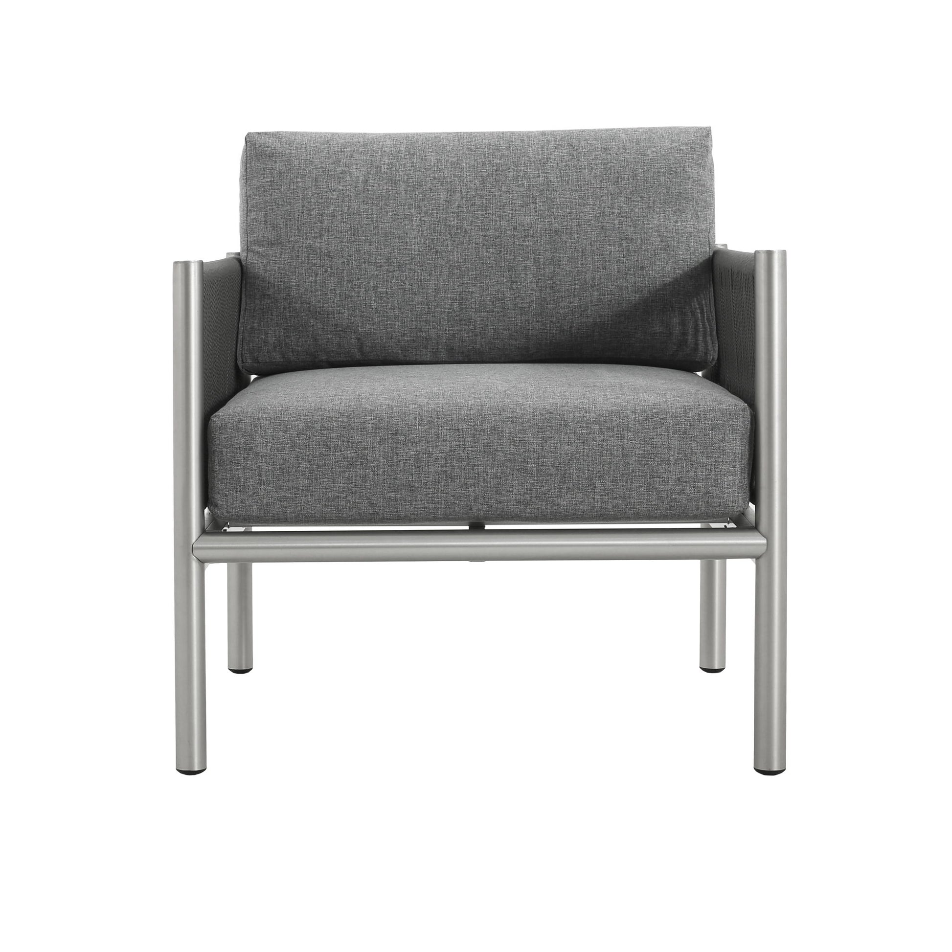 Hargrove - Club Chair - Silver / Gray