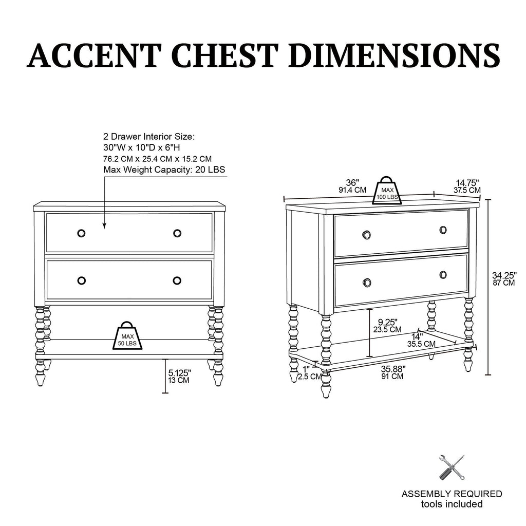 Beckett - 2 Drawer Accent Chest - Morocco Brown