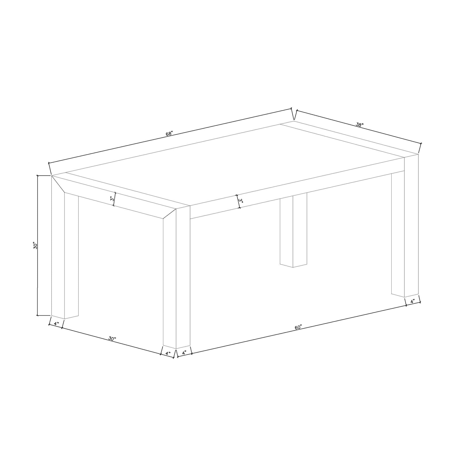 Dahiris - Dining Table - Black