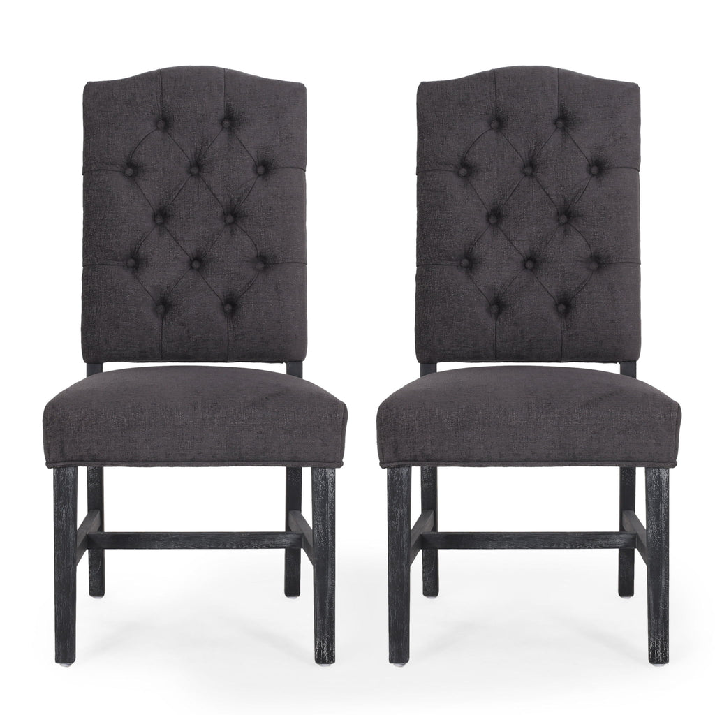 Elegant Dining Chair With Button Tufted Design