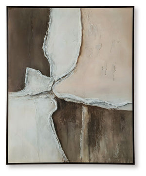 Junward - Wall Art - Brown / Tan / White