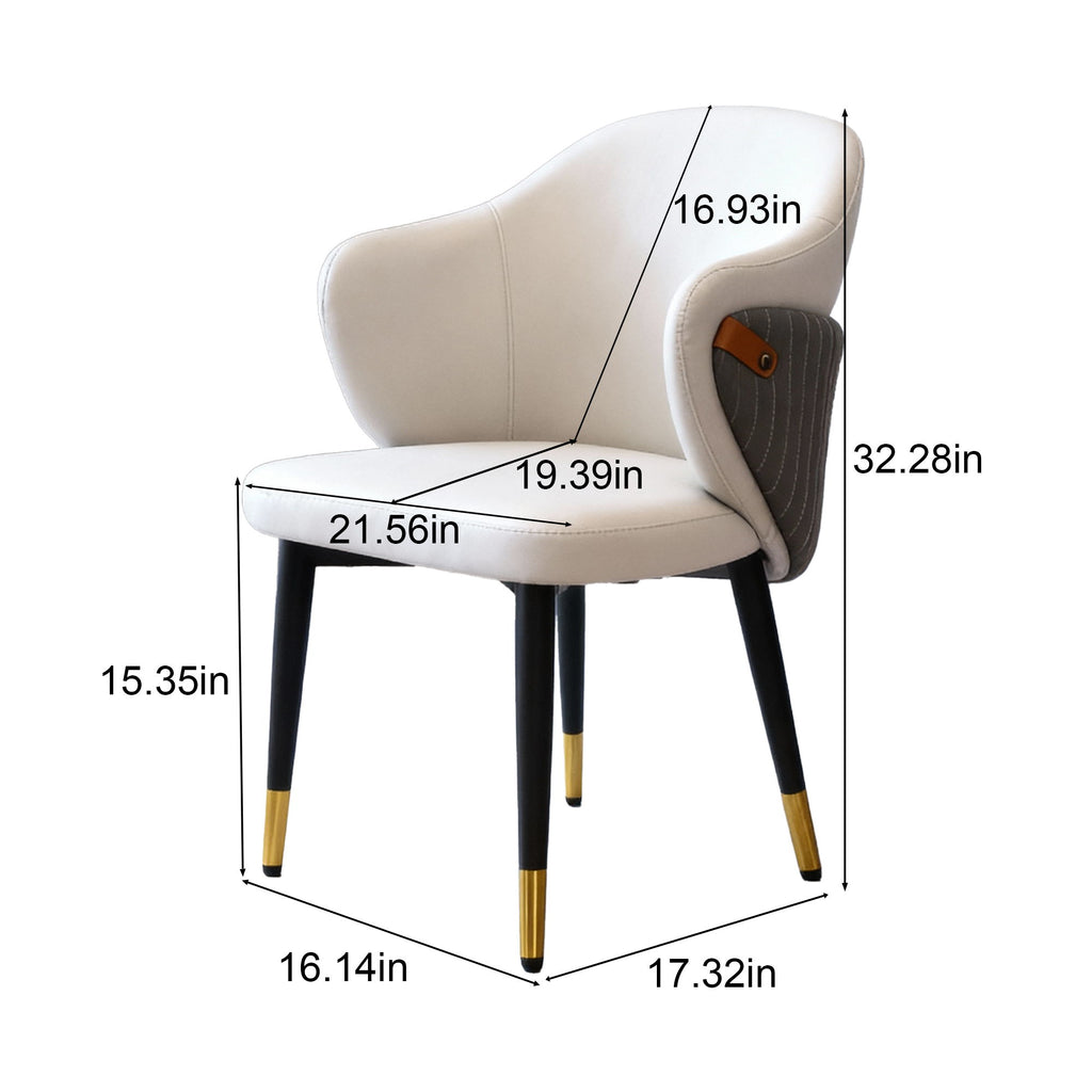 Dining Chairs Ergonomic (Set of 2) - Beige