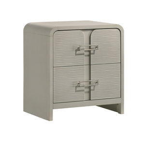 Aria - 2 Drawer Nightstand - Beige