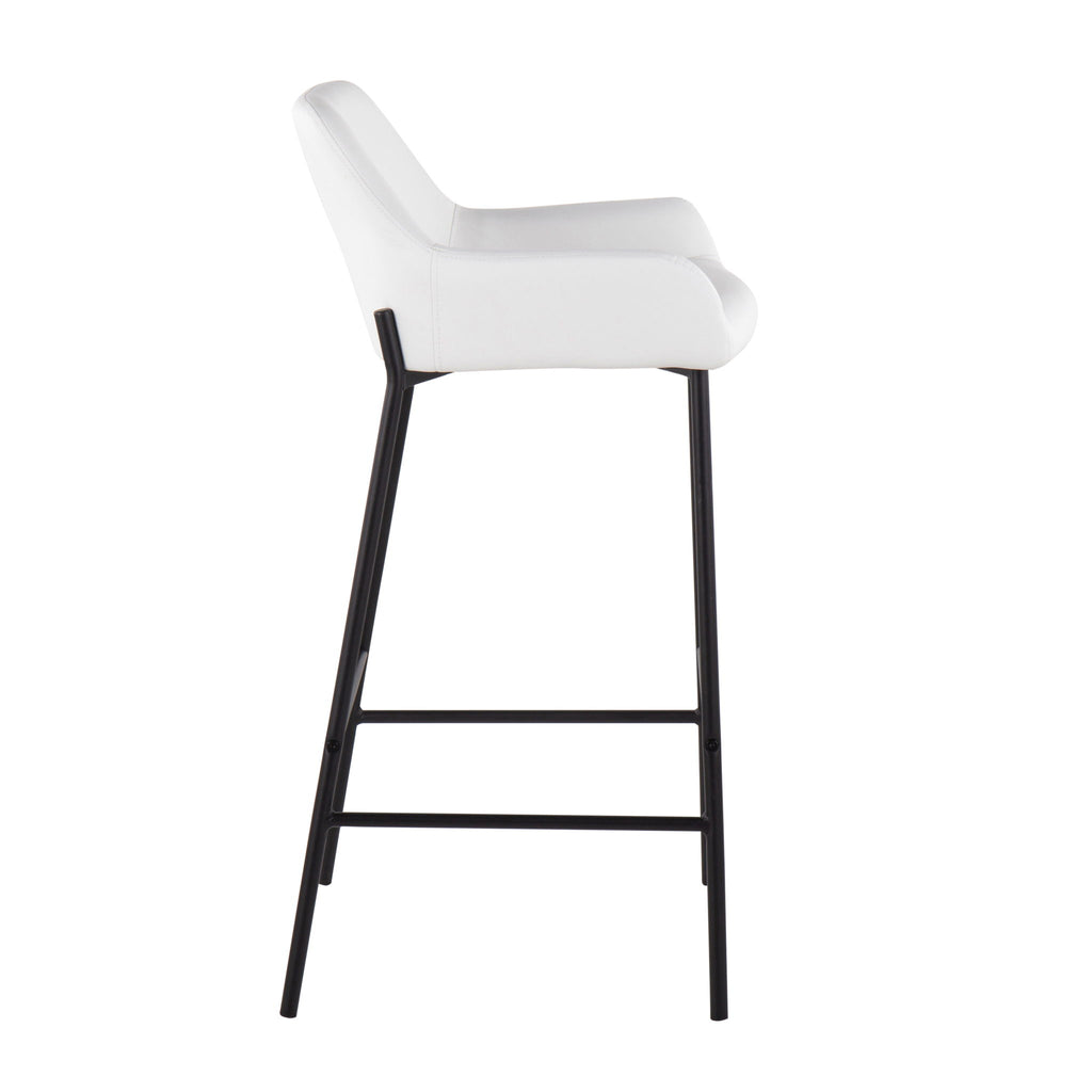 Daniella - Stylish Design Industrial Fixed Height Bar Stool (Set of 2)