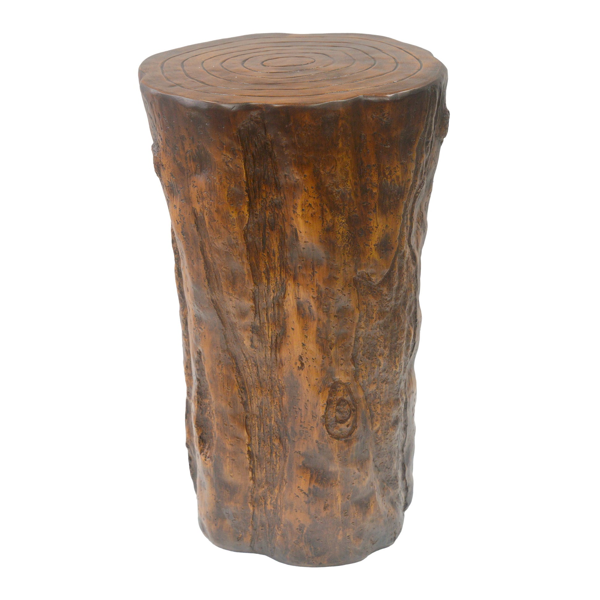 Rustic Tree Stump Side Table