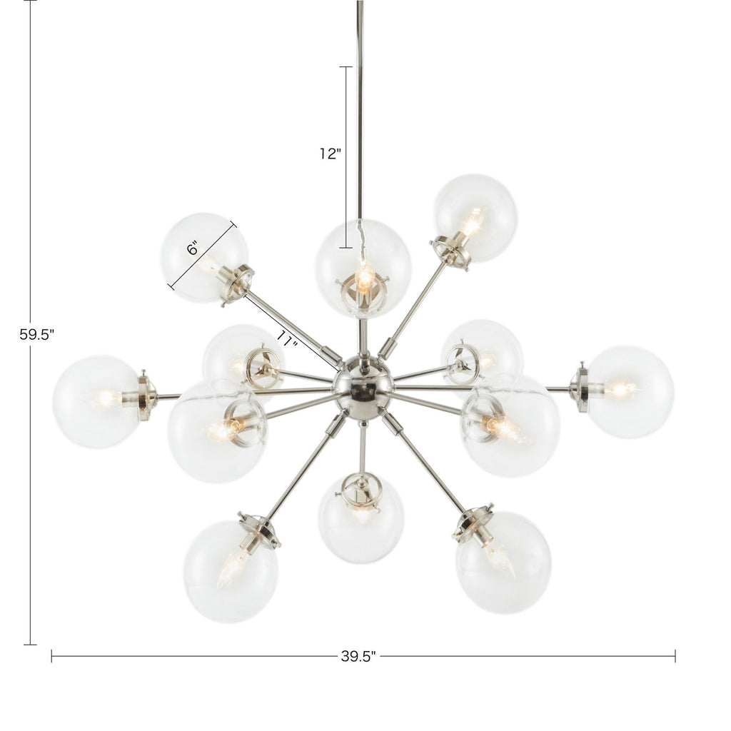 Paige - Chandelier - Silver