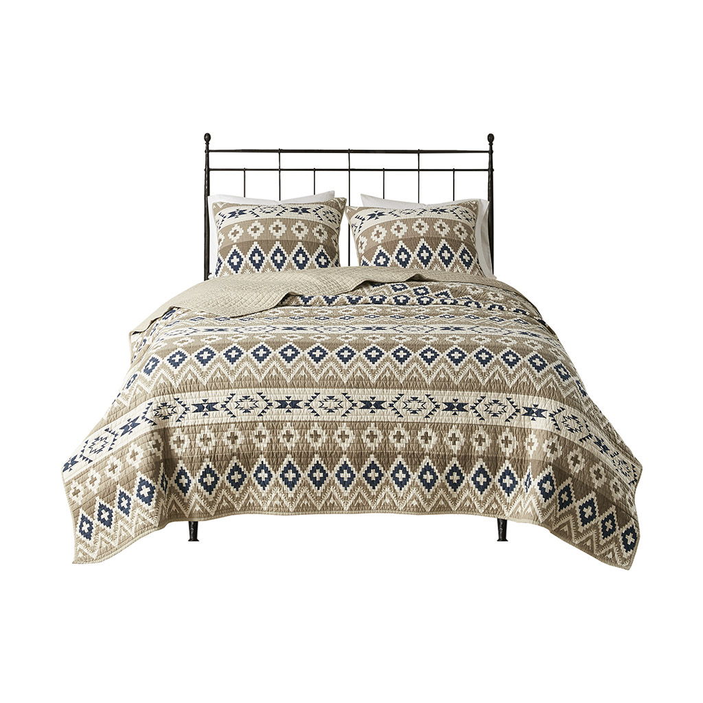 Montana - Printed Oversized Quilt Mini Set - Tan