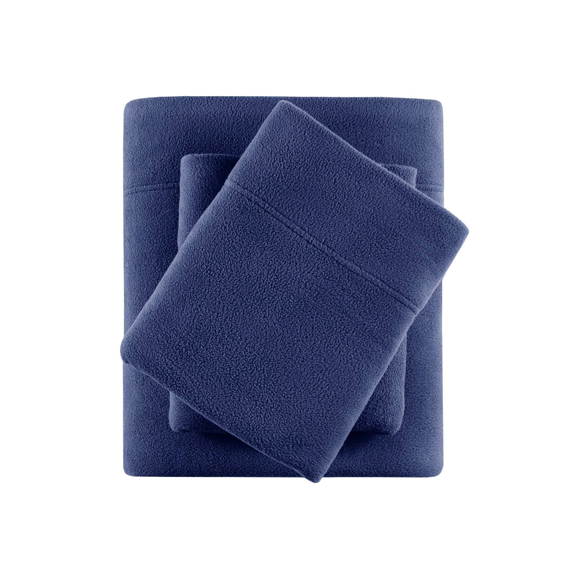 Micro Fleece - Queen Sheet Set - Navy
