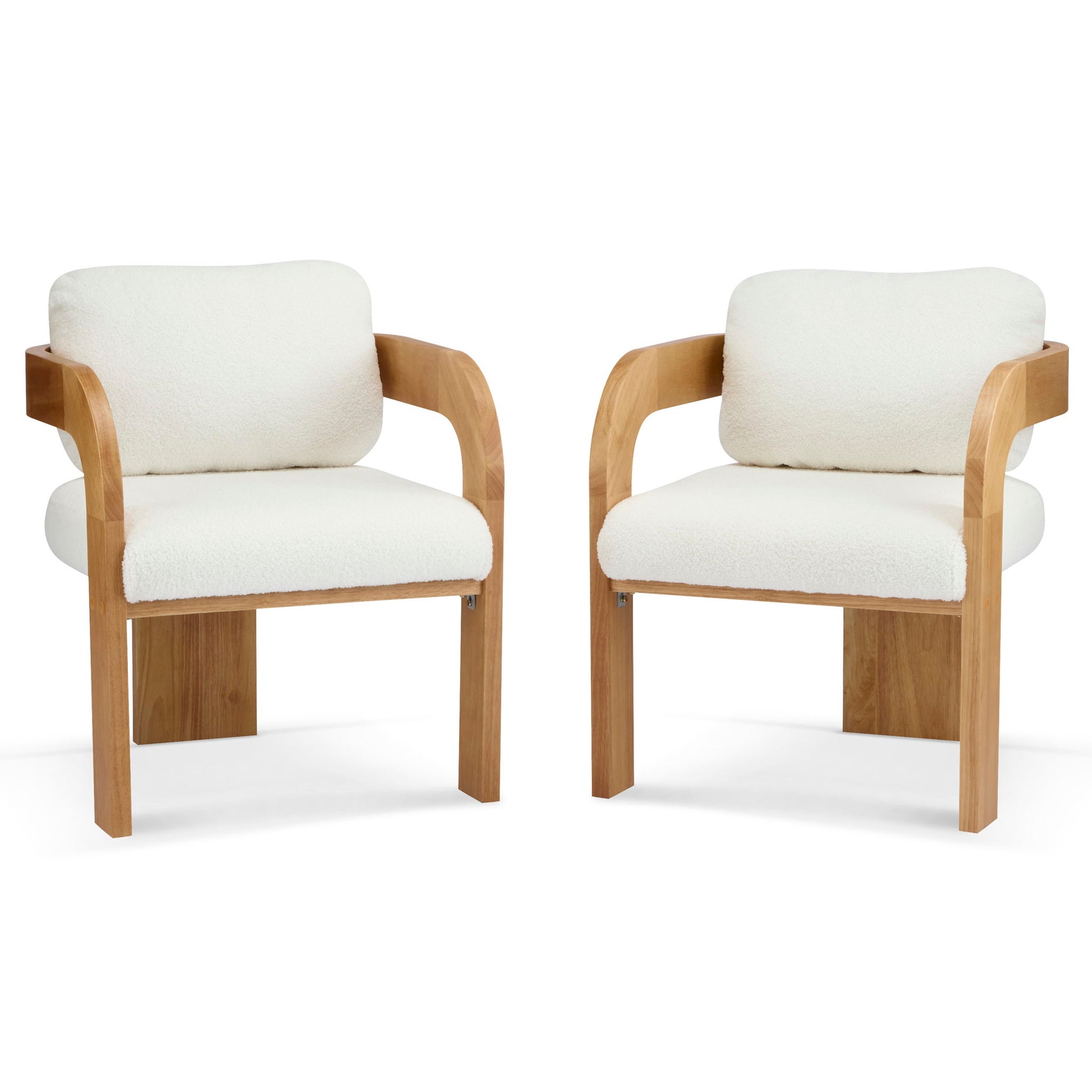 2 Pack Dining Chairs With Pillow Back
