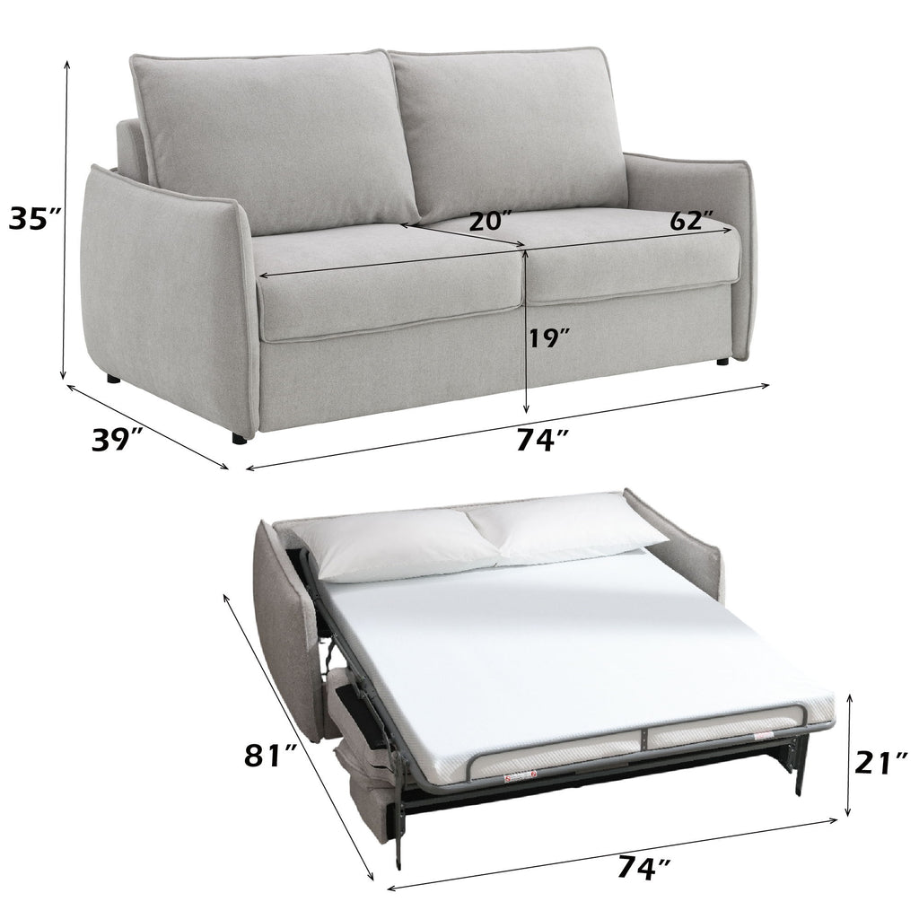 Jinn - Sofa With Sleeper - Beige