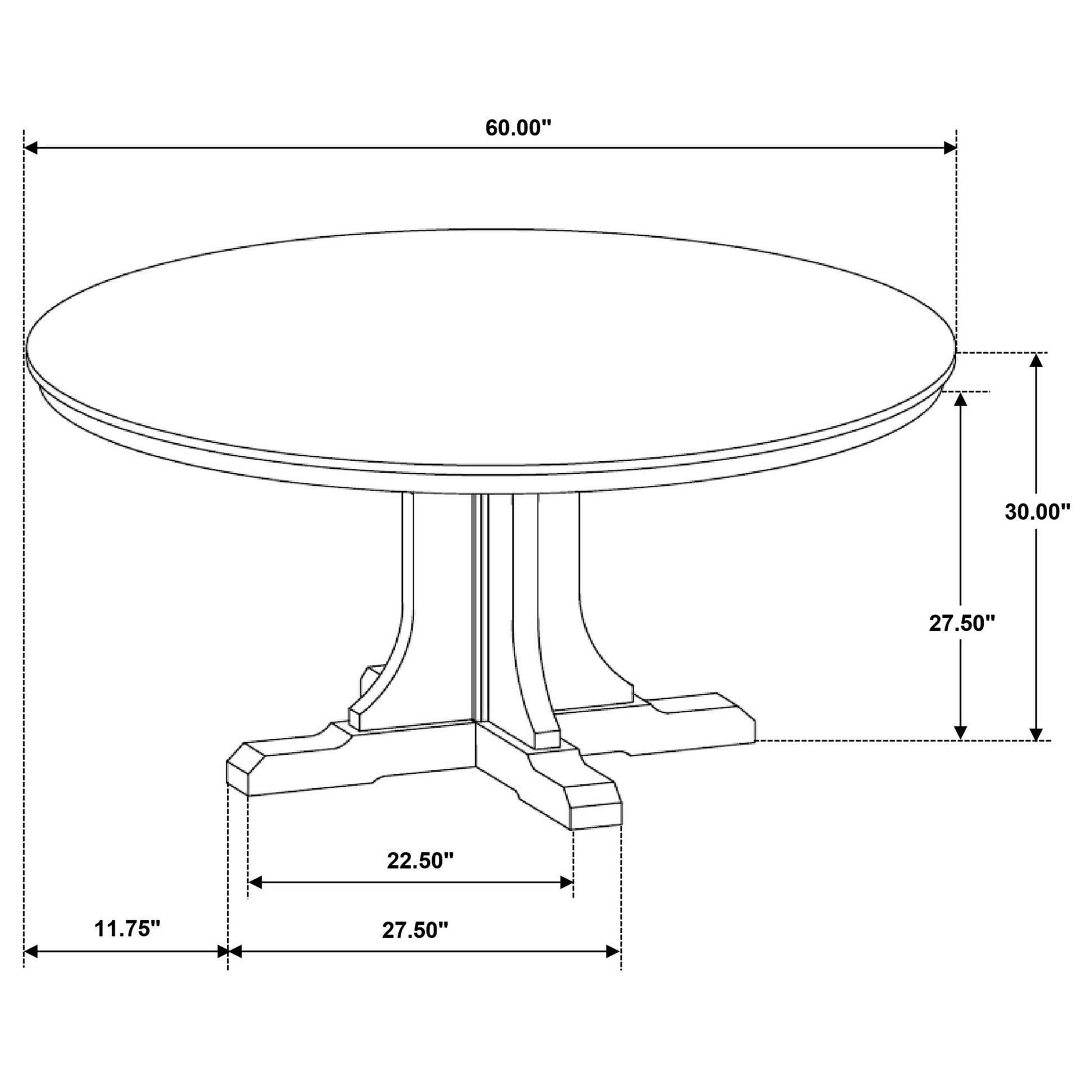 Auburn - Round Dining Table - Natural / Light Brown
