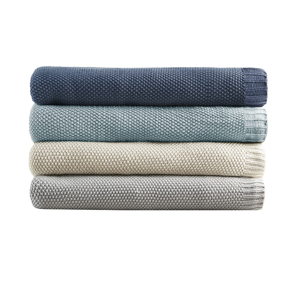 Bree Knit - King Knit Blanket - Ivory