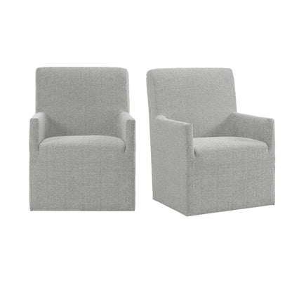 Nero - Upholstered Arm Chair (Set of 2) - Gray