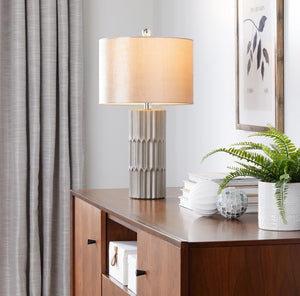 Tania - Contemporary Table Lamp - Brown / Metallic Brown / Champagne
