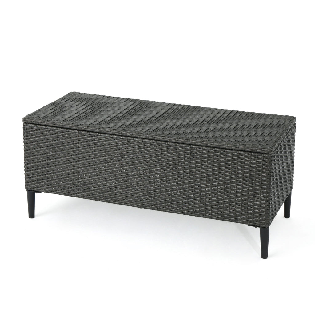 Rupert - Storage Unit Resin Wicker Outdoor