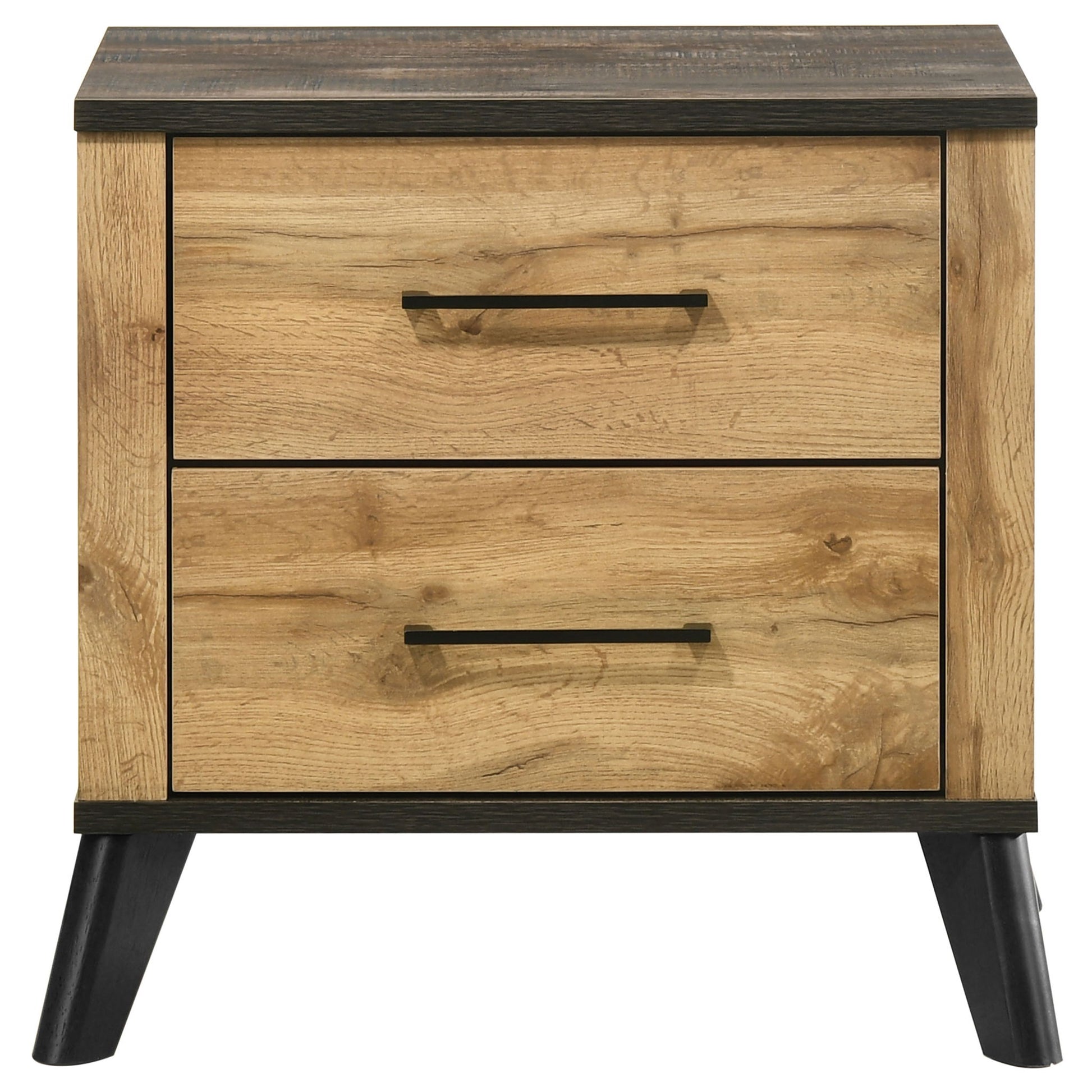 Georgina - 2 Drawer Nightstand - Natural Wood