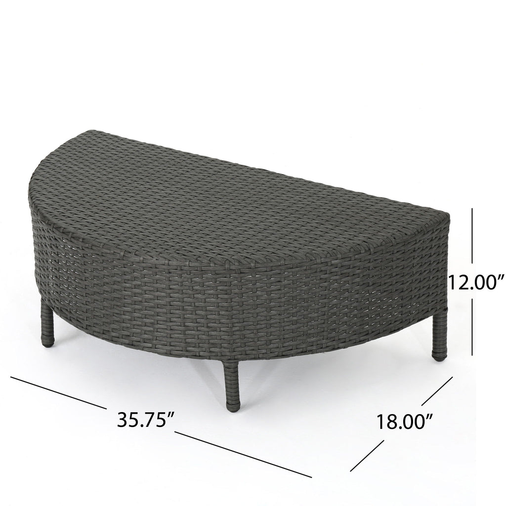 Pt Limon - Outdoor Coffee Table Half Round Design