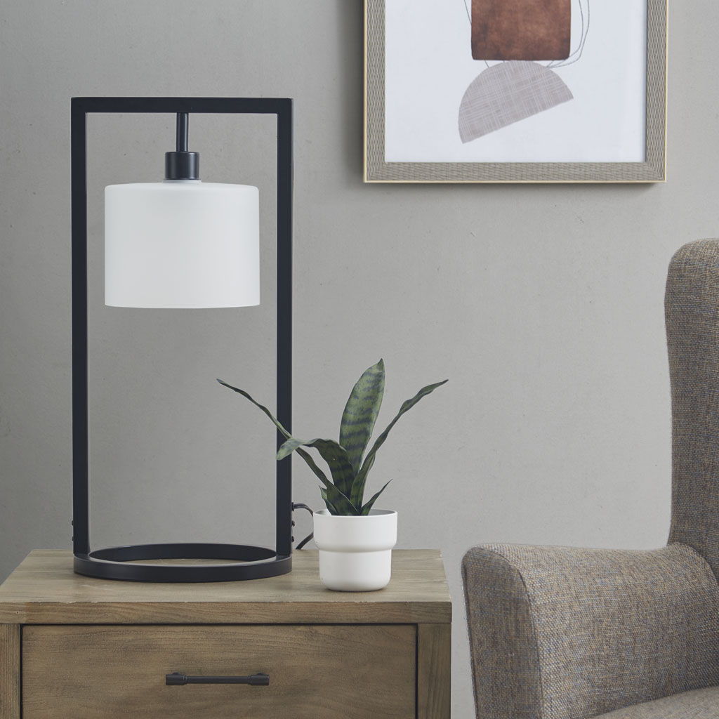 Kittery - Industrial Styled Table Lamp - Black