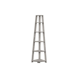 Bookshelf, Bookcase, Etagere, Corner, 5 Tier, For Office, Contemporary & Modern
