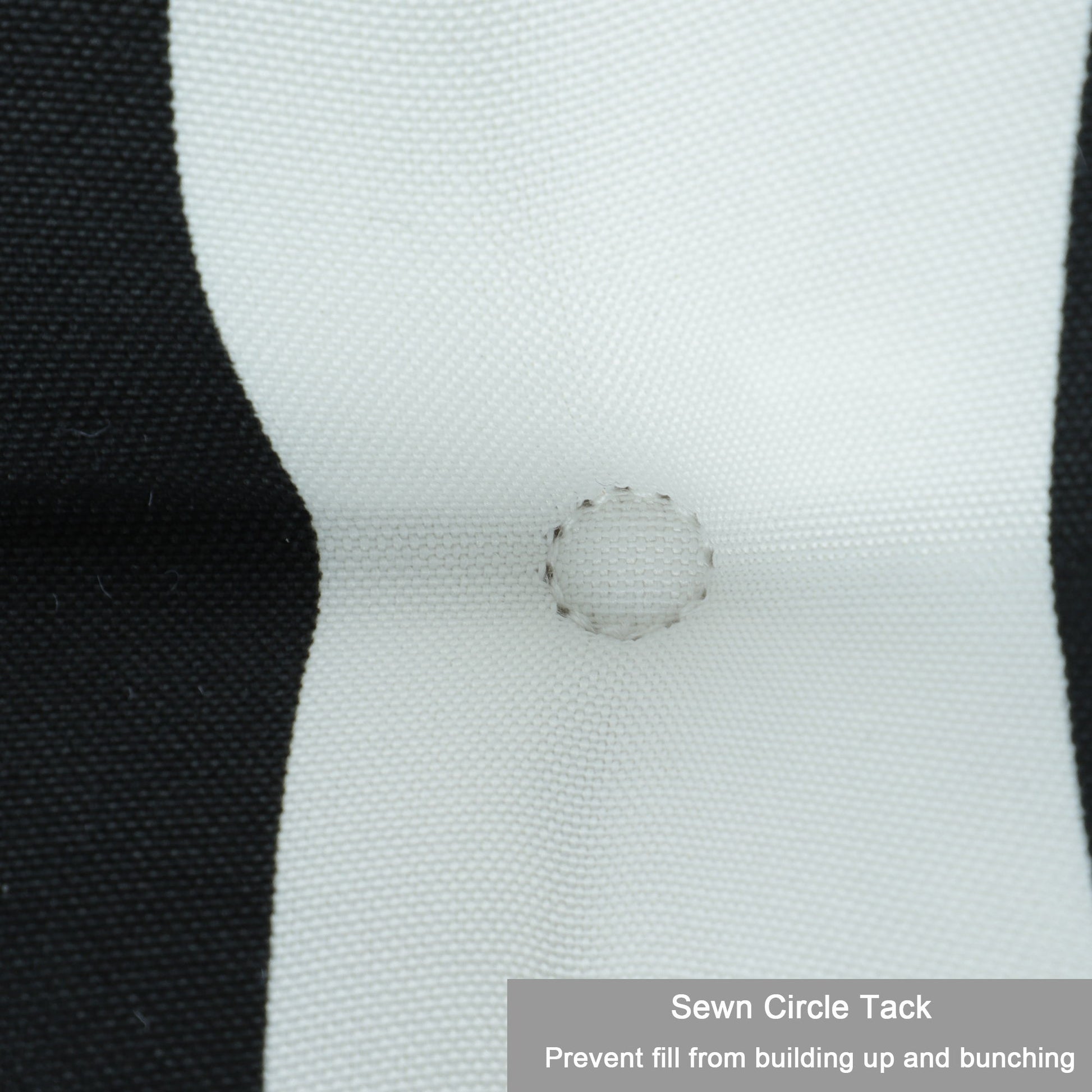 2 Piece High Back Patio Chair Cushion Set, Tufted Adirondack And Rocking Chair Cushions