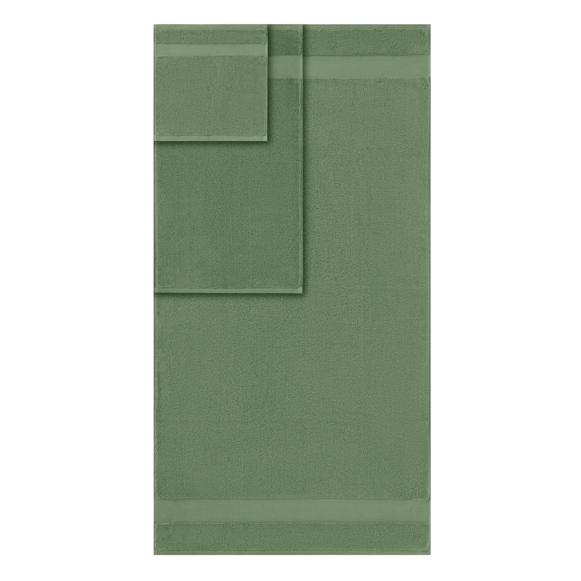 Turkish 6 Piece Bath Towel Set - Green