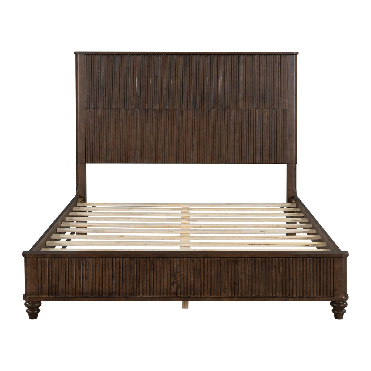 Platform Bed Frame & Tall Headboard