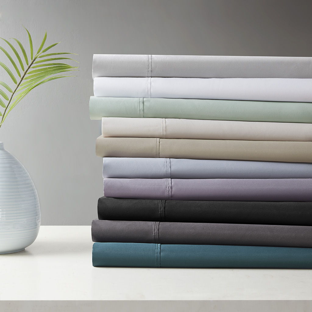 600 Thread Count - 4 Piece Full Cooling Blend Sheet Set - Black