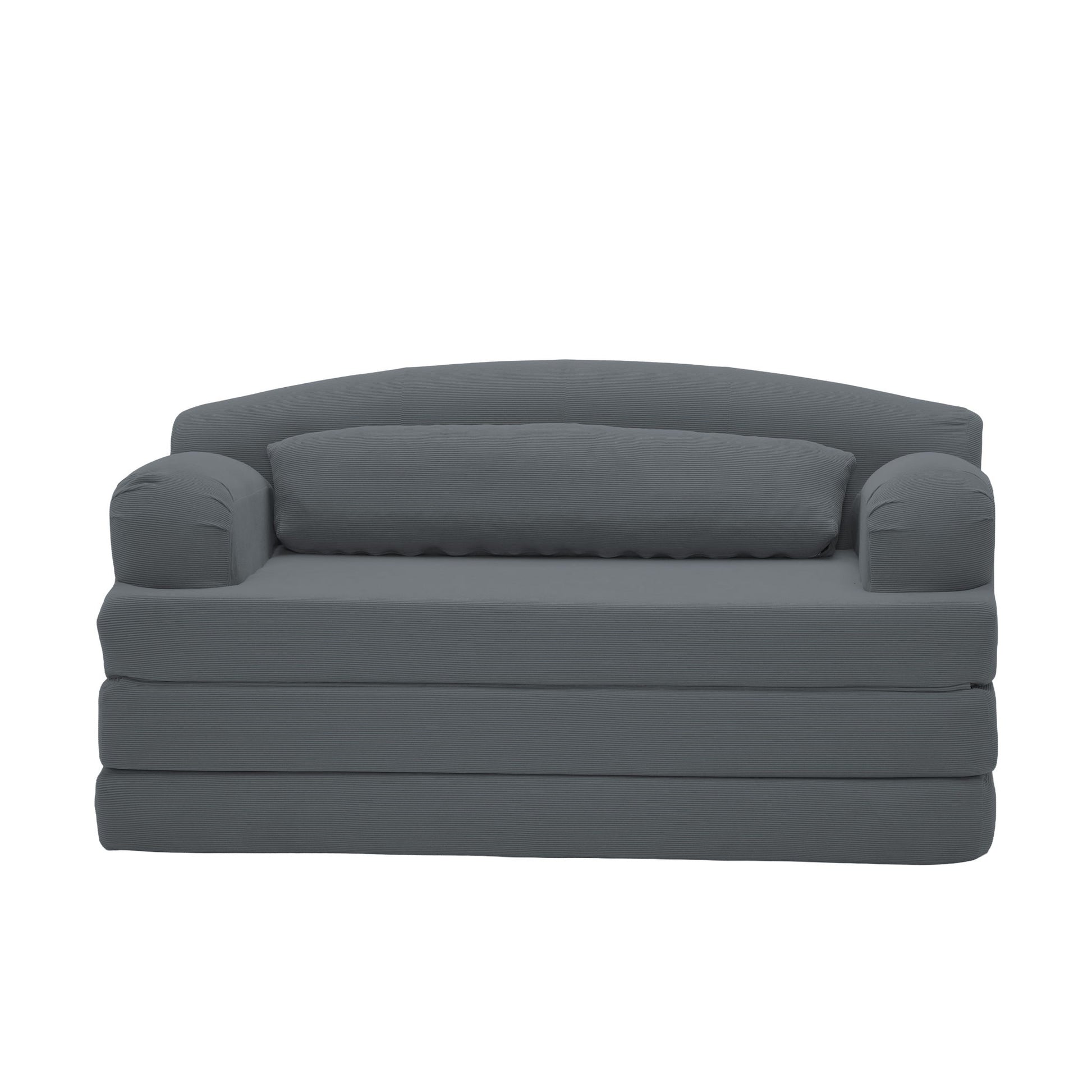2 Seater Sofa Bed, Compact Foldable Floor Couch