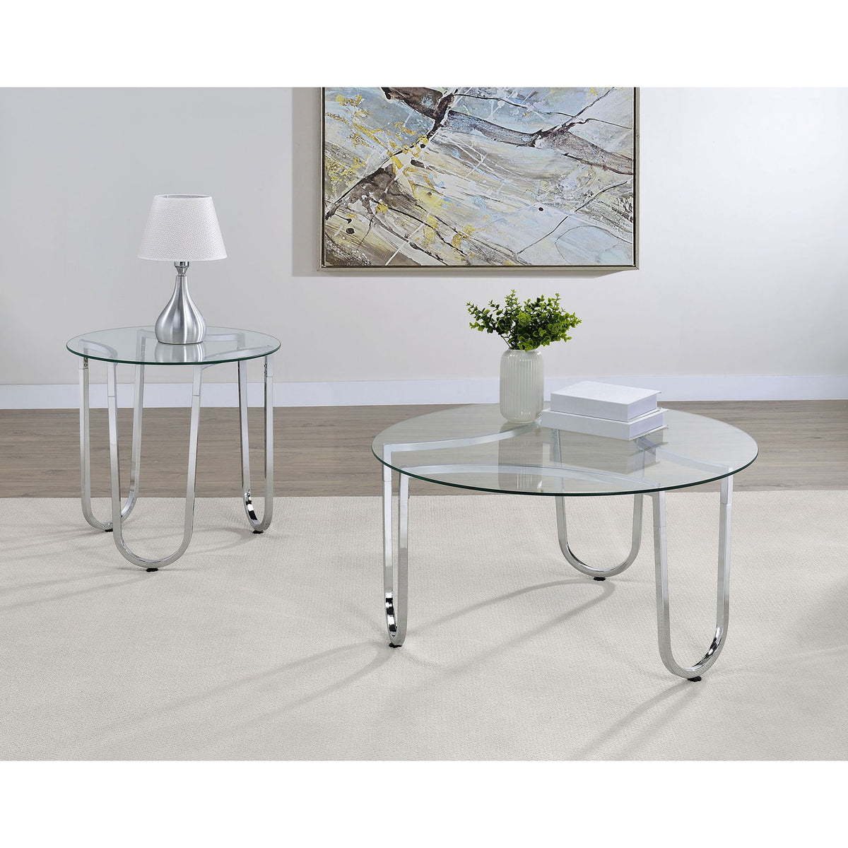 Dutton - Round Coffee Table Set