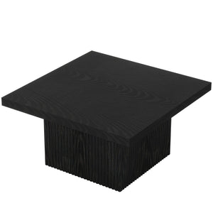 Modern Fluted Square Coffee Table