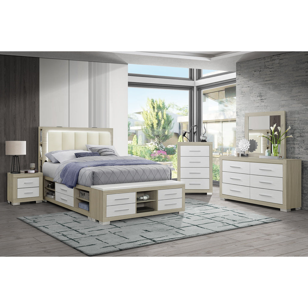 Messa - Bed With Storage Features And LED Lighting