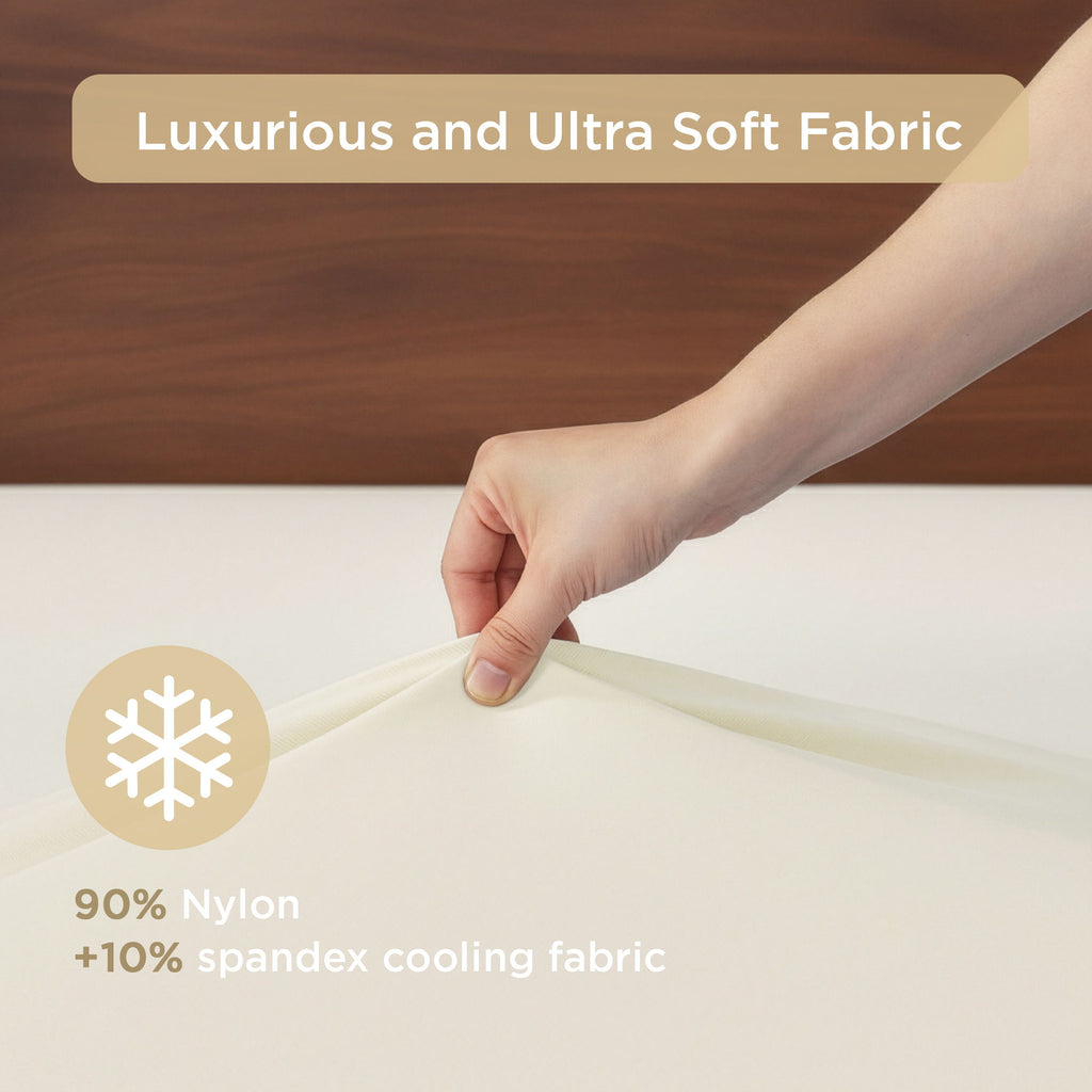Ice Touch - Queen Sublime Serenity Luxury Sheet Set - Ivory
