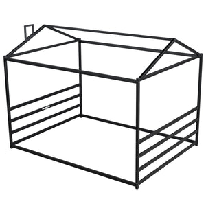 Metal House Shape Platform Bed