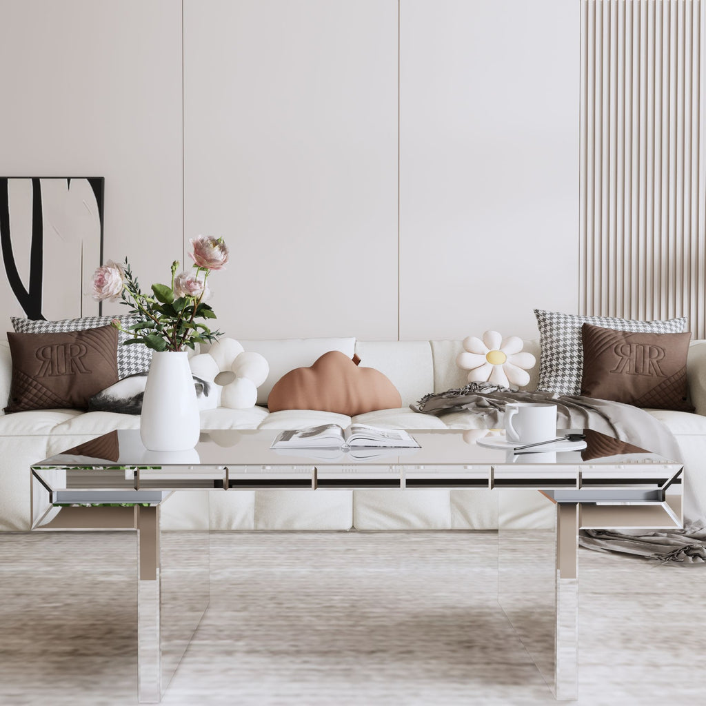 American Vintage Industrial Coffee Table, Double Tier Design