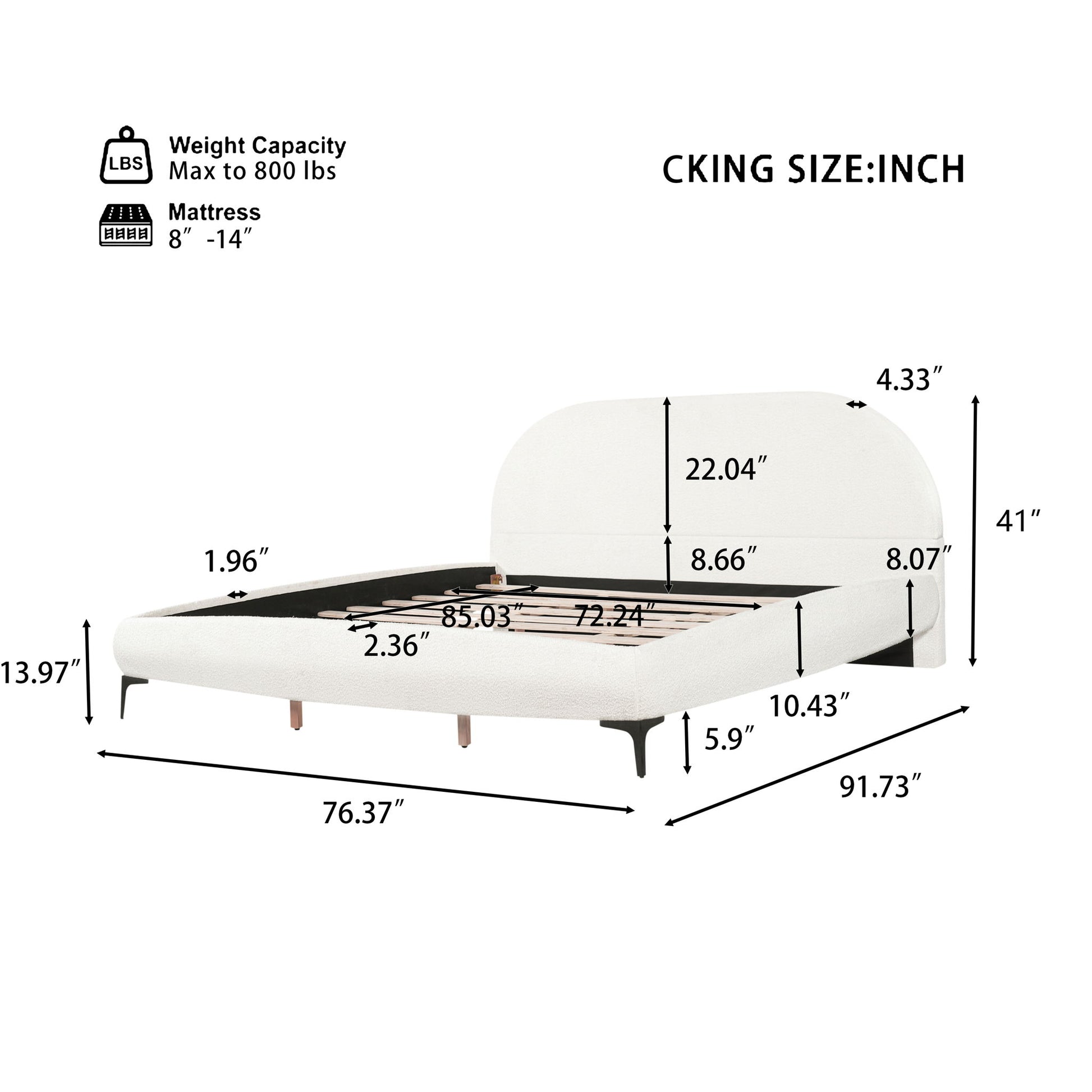 Luxury Upholstered Bed Frame