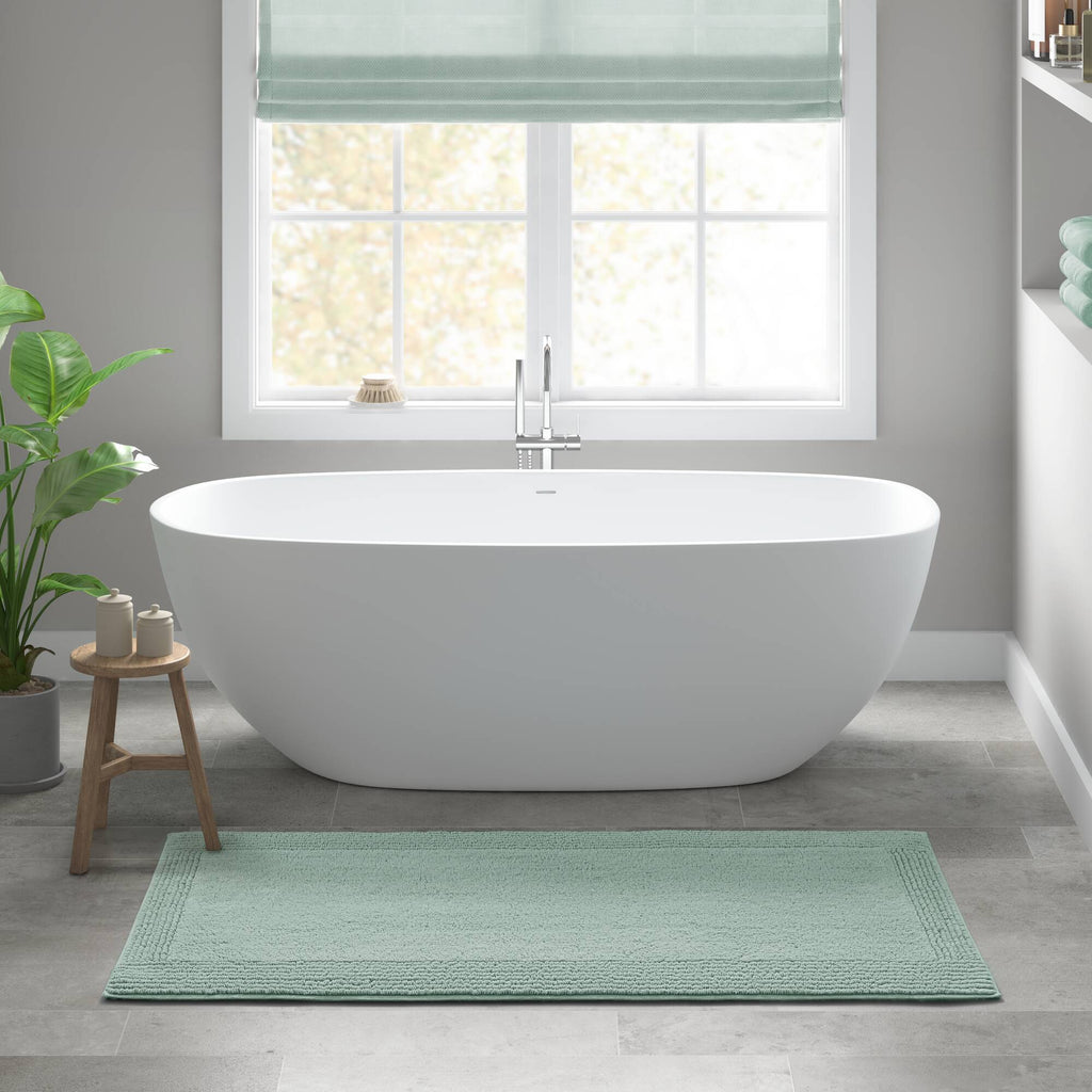 Splendor - 17" x 24" Tufted Reversible Bath Rug - Green