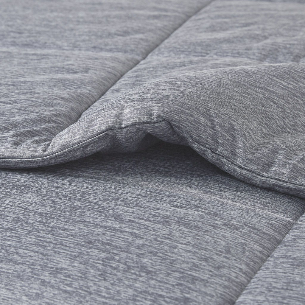 Comfort Cool Jersey Knit - Oversized Down Alternative Comforter - Gray