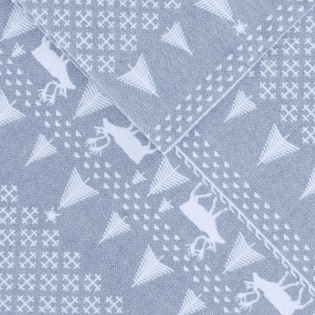 Flannel - King Sheet Set - Blue Winter Frost