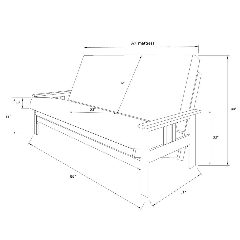 Westwood - Queen Size Futon Frame Sofa