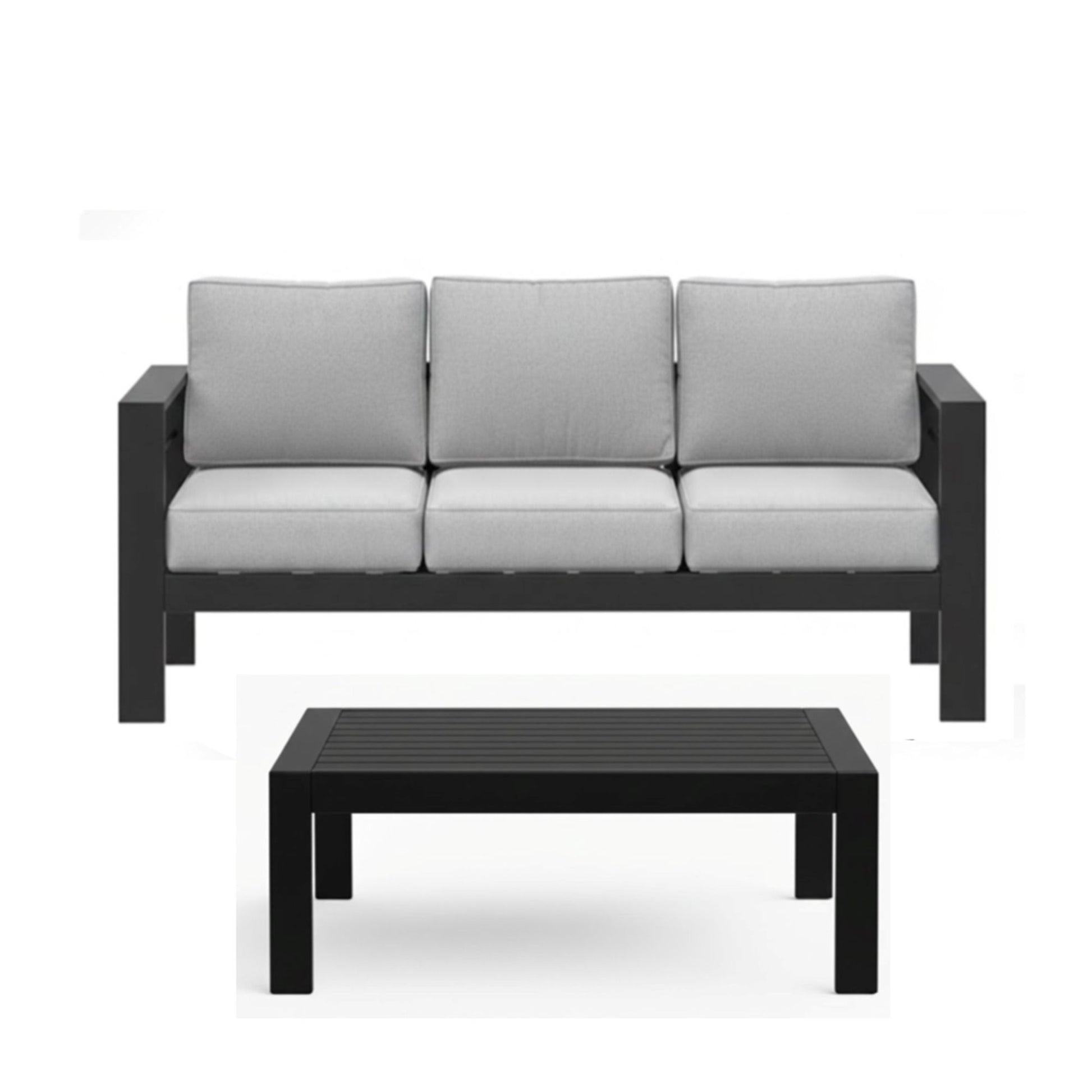 Outdoor Patio Set, All-Weather With Thick Cushions