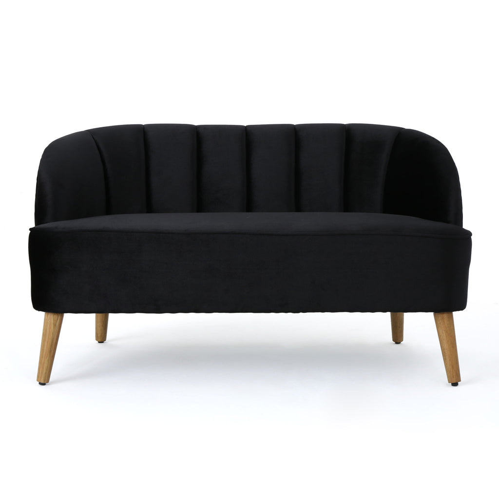 Modern Classic Shell Backed Loveseat