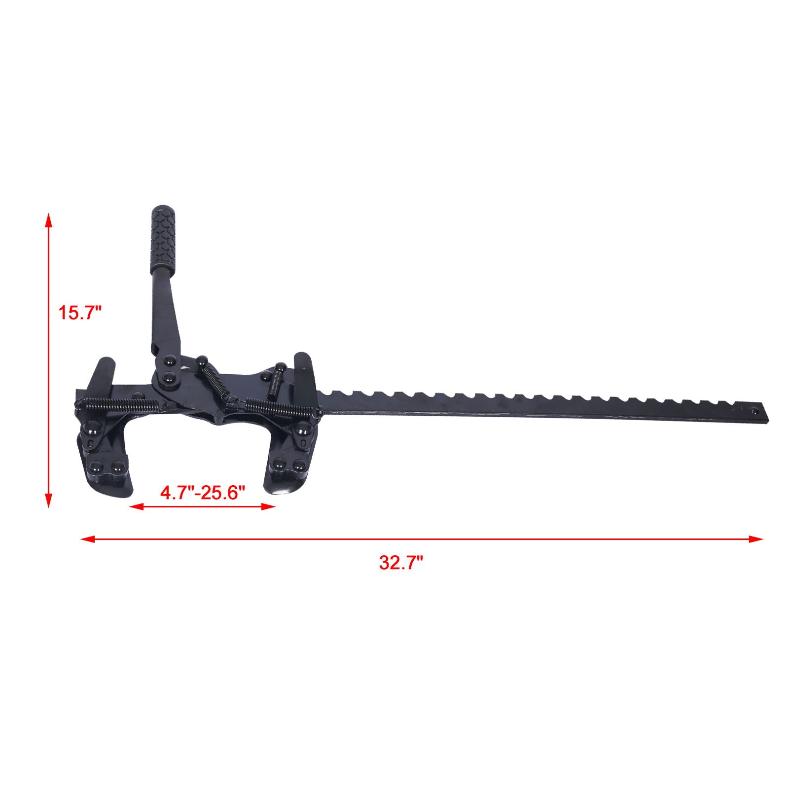 Fence Stretcher All Purpose Splicer Steel Tool For High Tensile, Barbed, And Smooth Wire Fences - Black