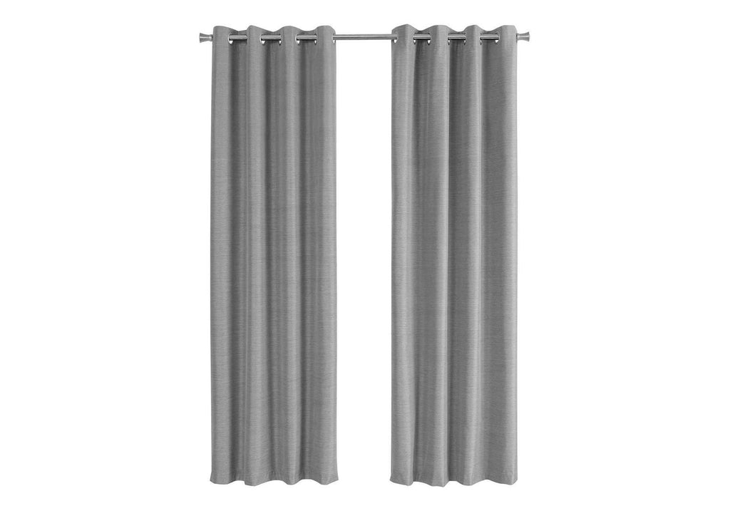 2 Pieces Set, Curtain Panel, Room Darkening, Grommet, Contemporary & Modern