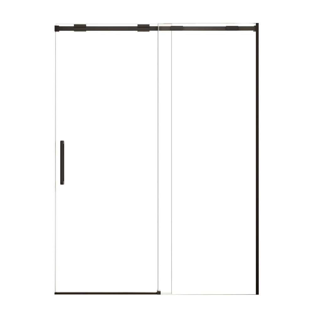 Semi-Frame Single Sliding Shower Door With Clear Tempered Glass