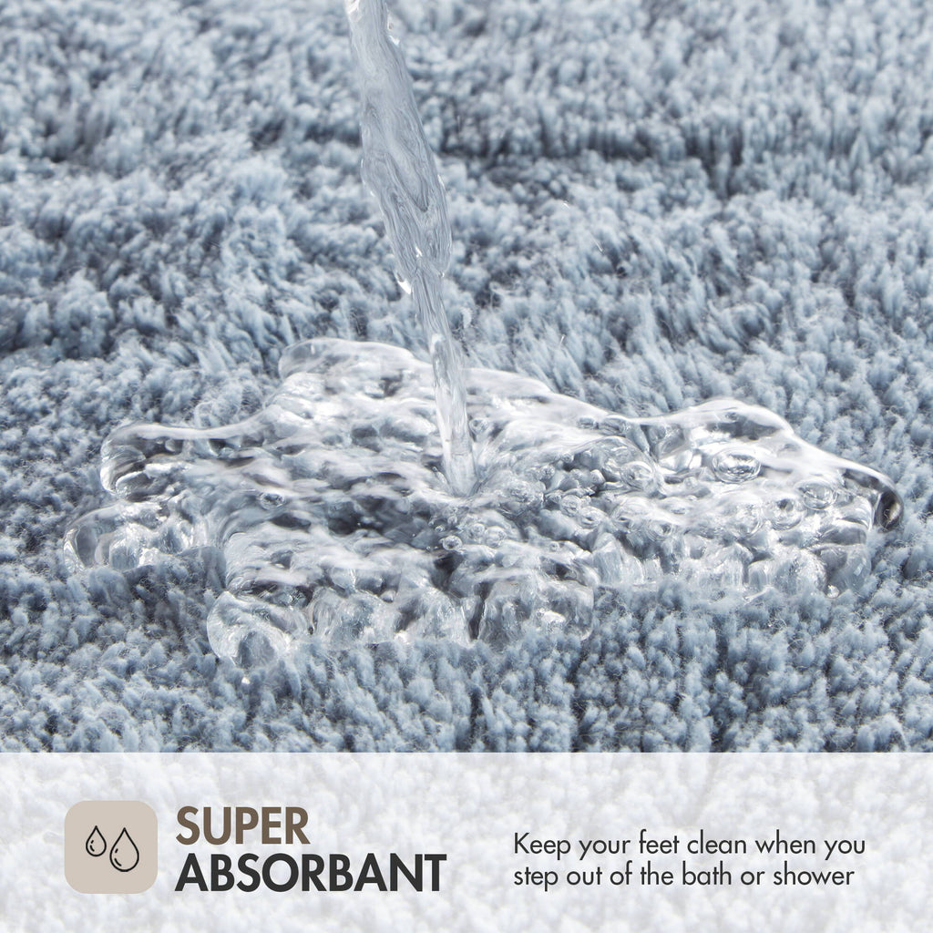 Evan - 24" x 40" Tufted Bath Rug - Blue