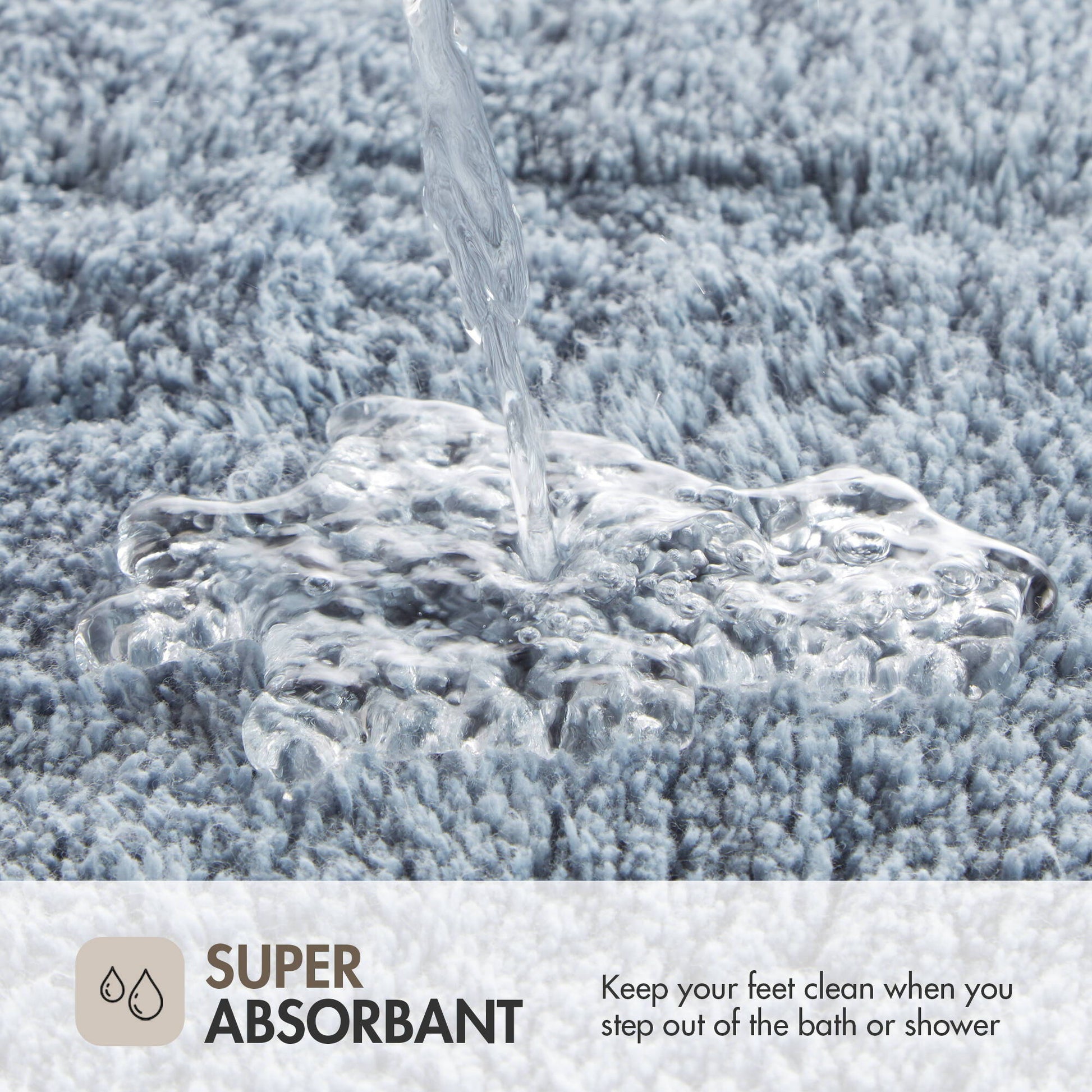 Evan - 24" x 40" Tufted Bath Rug - Blue