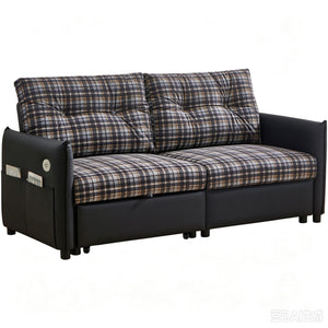 Sleeper Sofa, Expandable Sectional With Ottoman For Living Room
