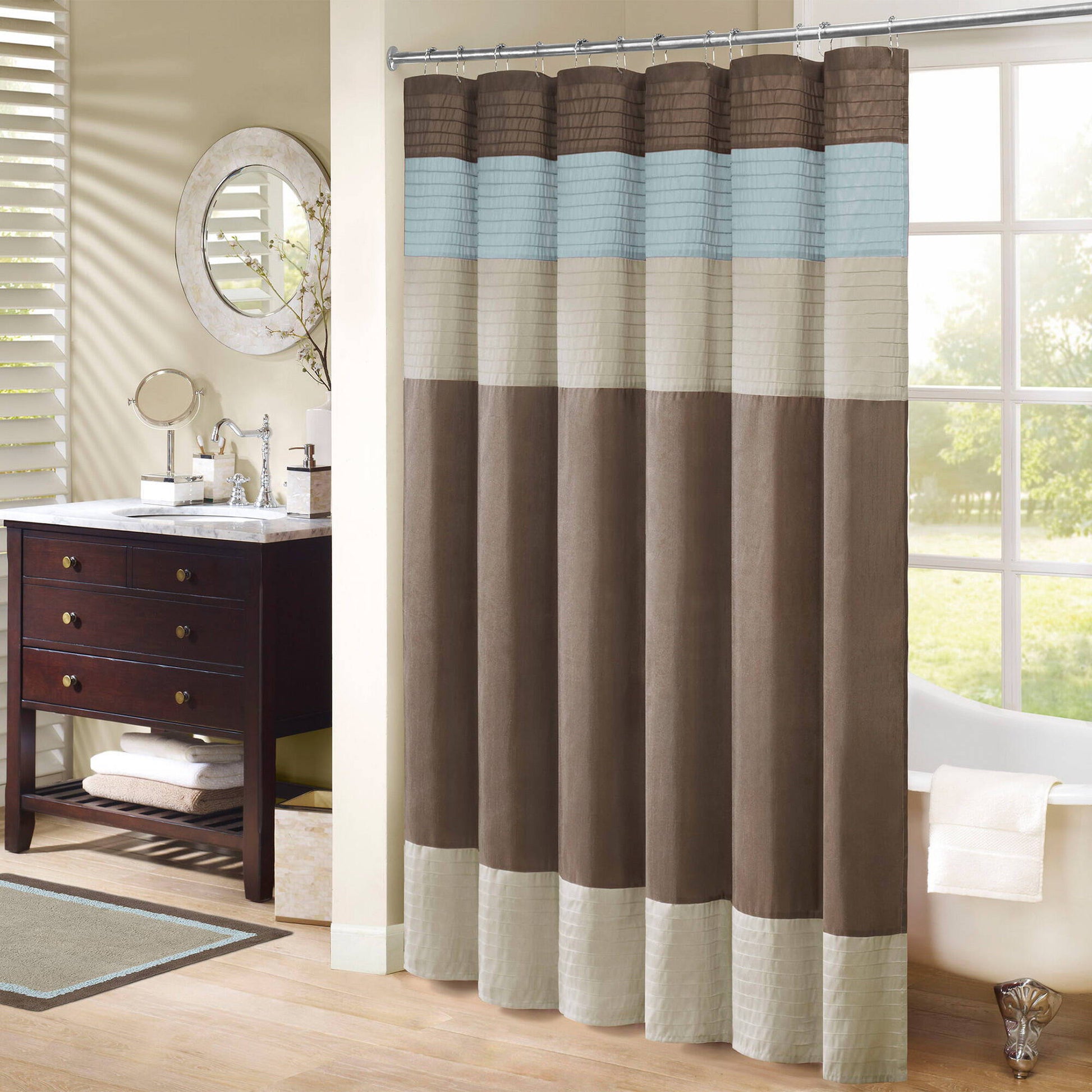 Amherst - 72x84" Shower Curtain - Blue